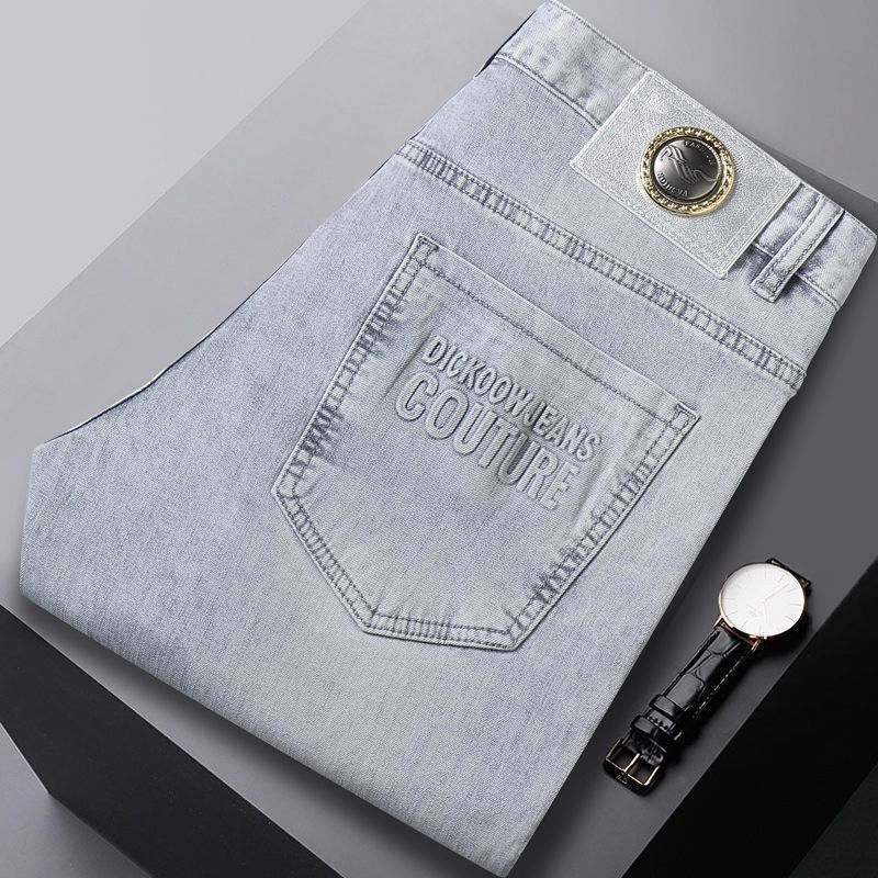 Verão calças de brim finas den - Streetwear Brand Denim avaliação e preço